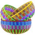 SET OF 2 COLOURFUL MEXICAN FRUIT BOWLS - DYKE & DEAN