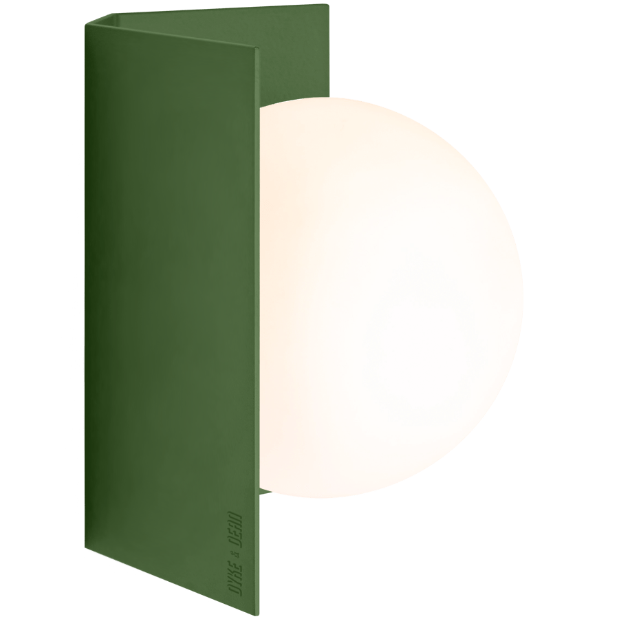 SHADED GLOBE WALL LIGHTS - DYKE & DEAN