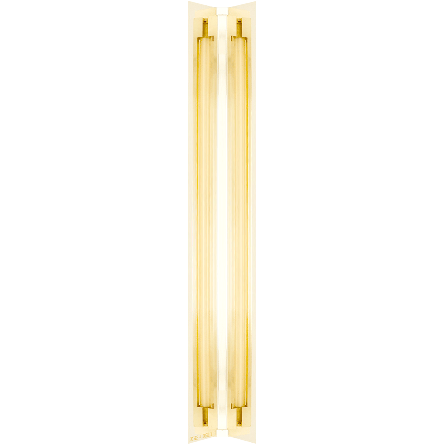 SHADED STRIP WALL LIGHTS PLATED LONG - DYKE & DEAN