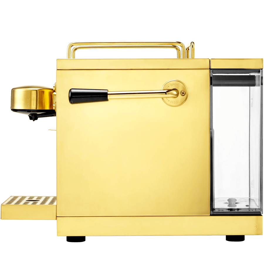 SJOSTRAND ESPRESSO COFFEE CAPSULE MACHINE BRASS - DYKE & DEAN