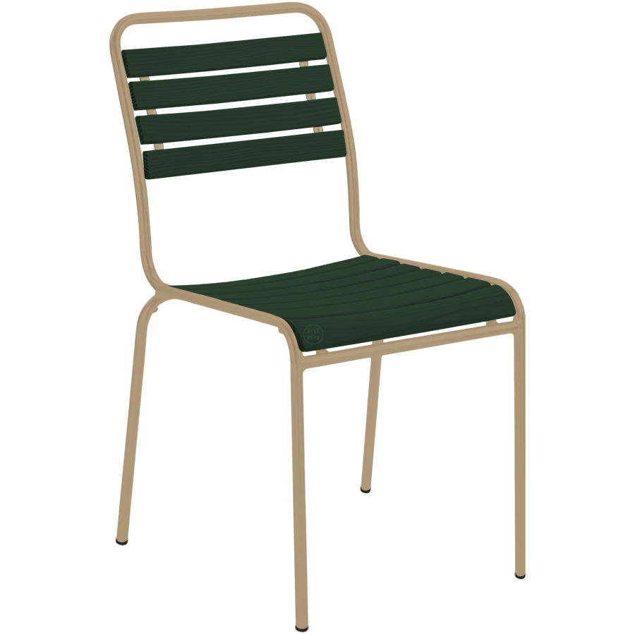 SLATTED GREENWOOD STACKING CHAIR COLOUR