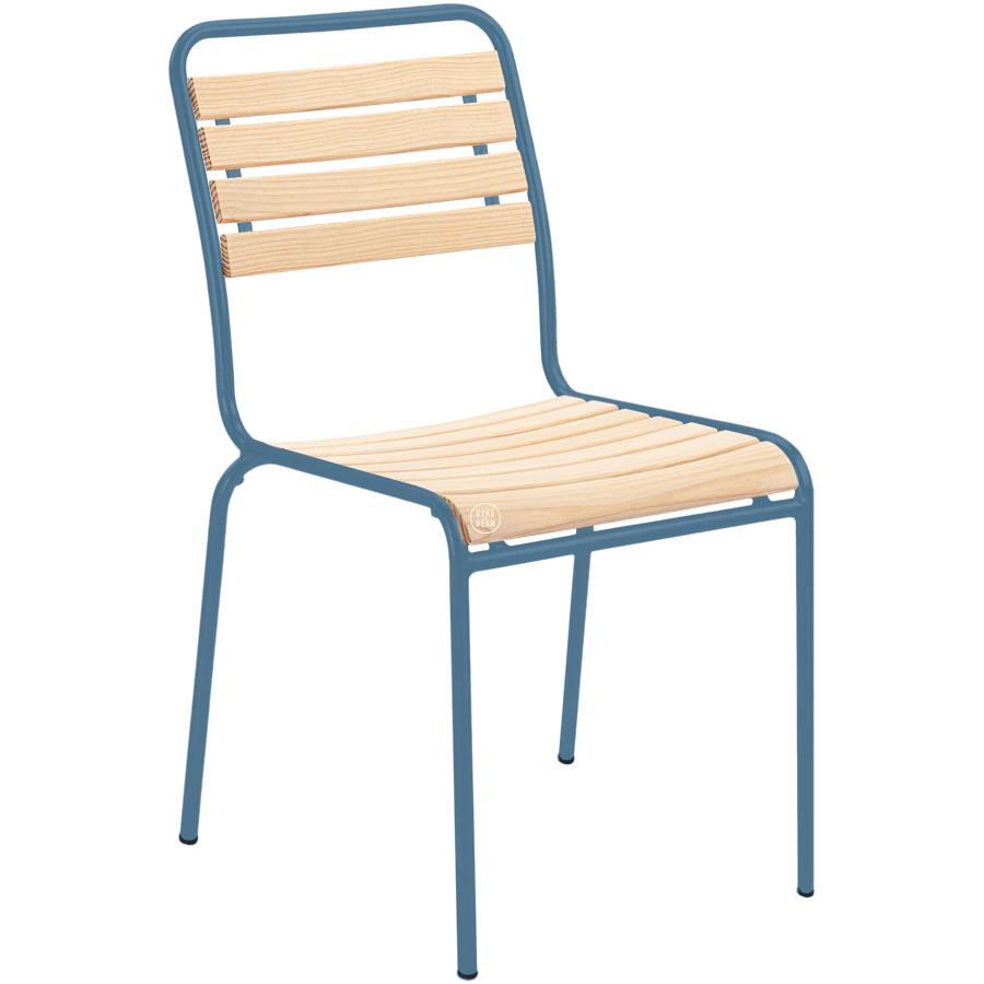 SLATTED WOOD STACKING CHAIR COLOUR