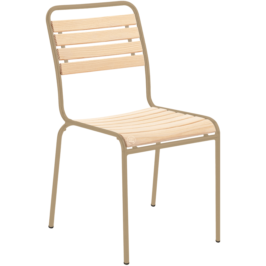 SLATTED WOOD STACKING CHAIR COLOUR