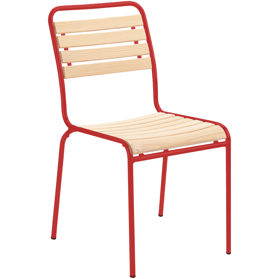 SLATTED WOOD STACKING CHAIR COLOUR