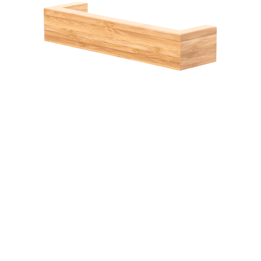 SLIMLINE HAND TOWEL RAIL IN BAMBOO - DYKE & DEAN