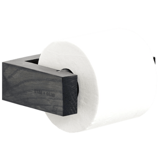 SLIMLINE TOILET ROLL WALL HOLDER DARK OAK - DYKE & DEAN