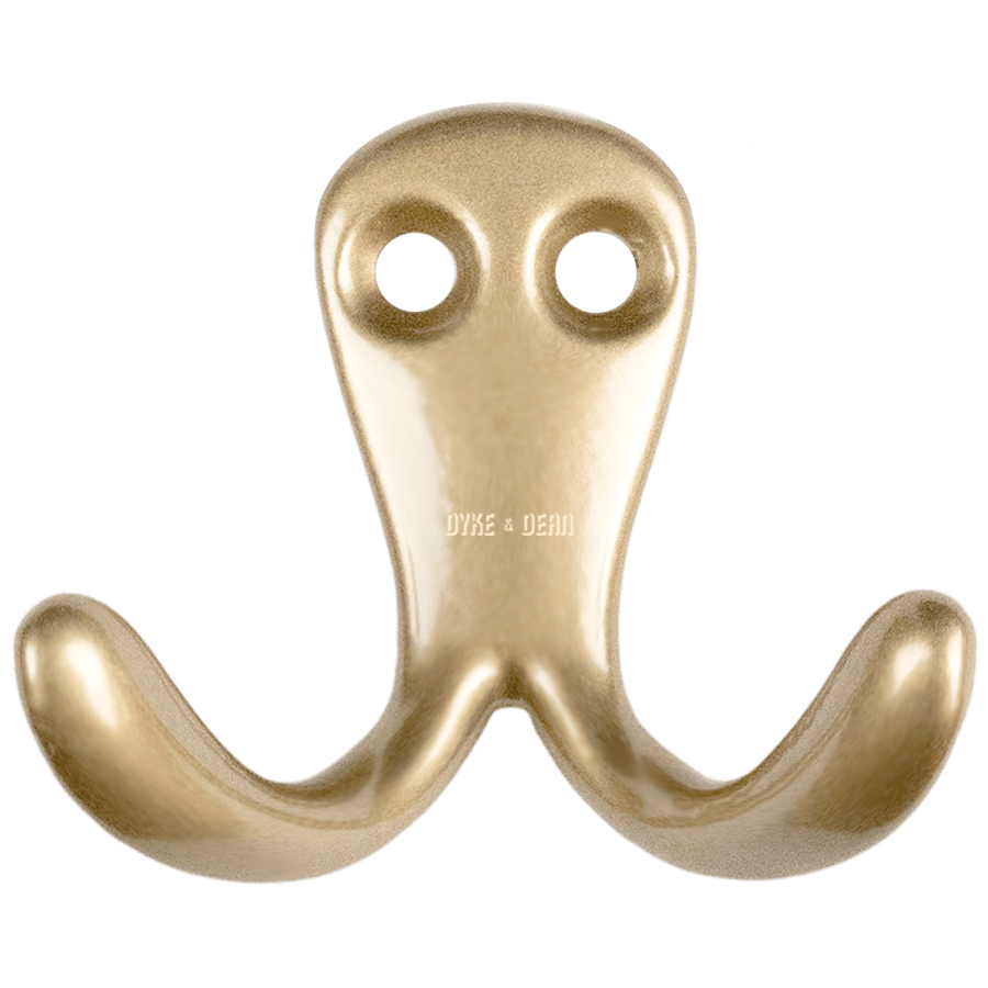 SMALL BRASS DOUBLE HOOK - DYKE & DEAN