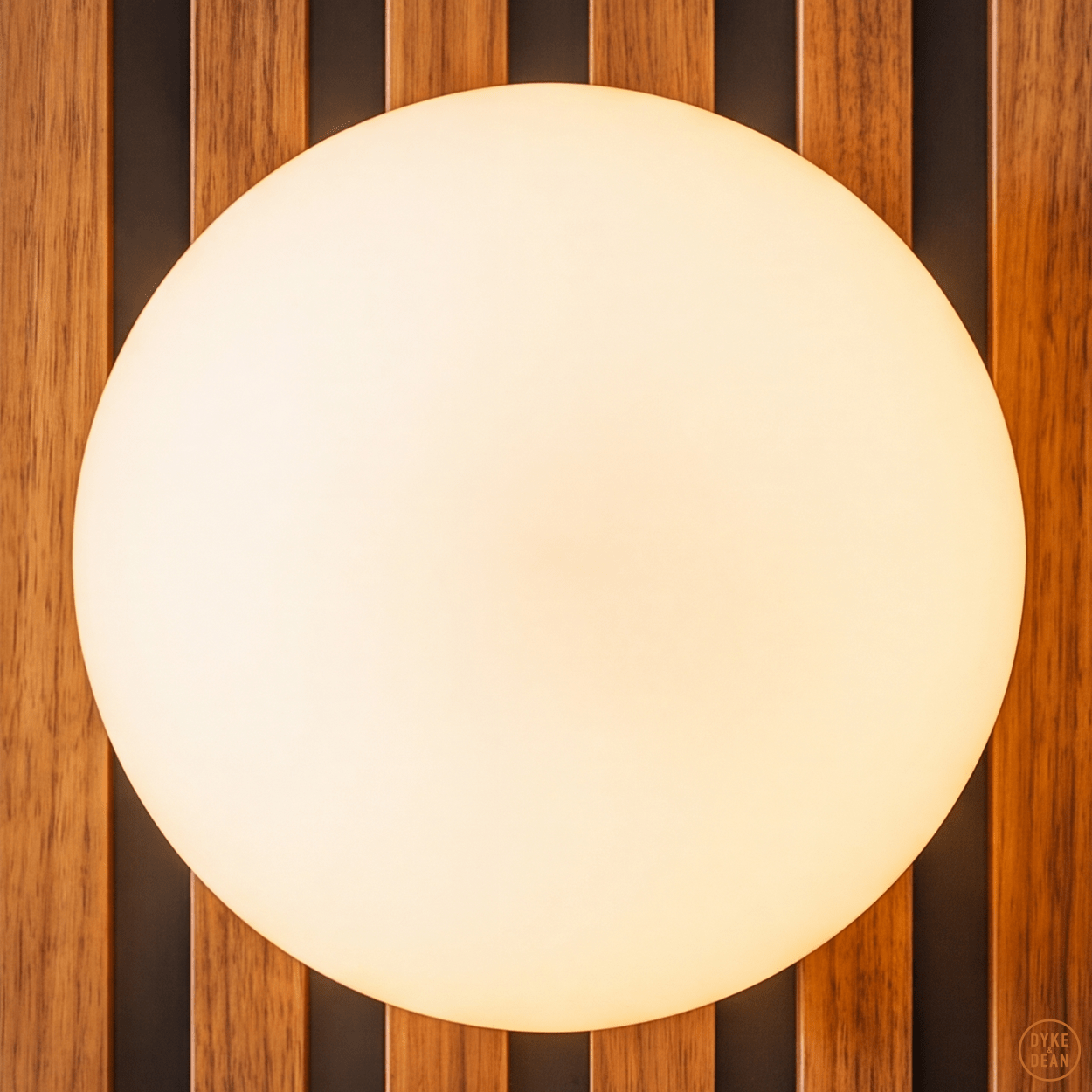 SPHERE LAMP BRASS BASE 400mm - DYKE & DEAN