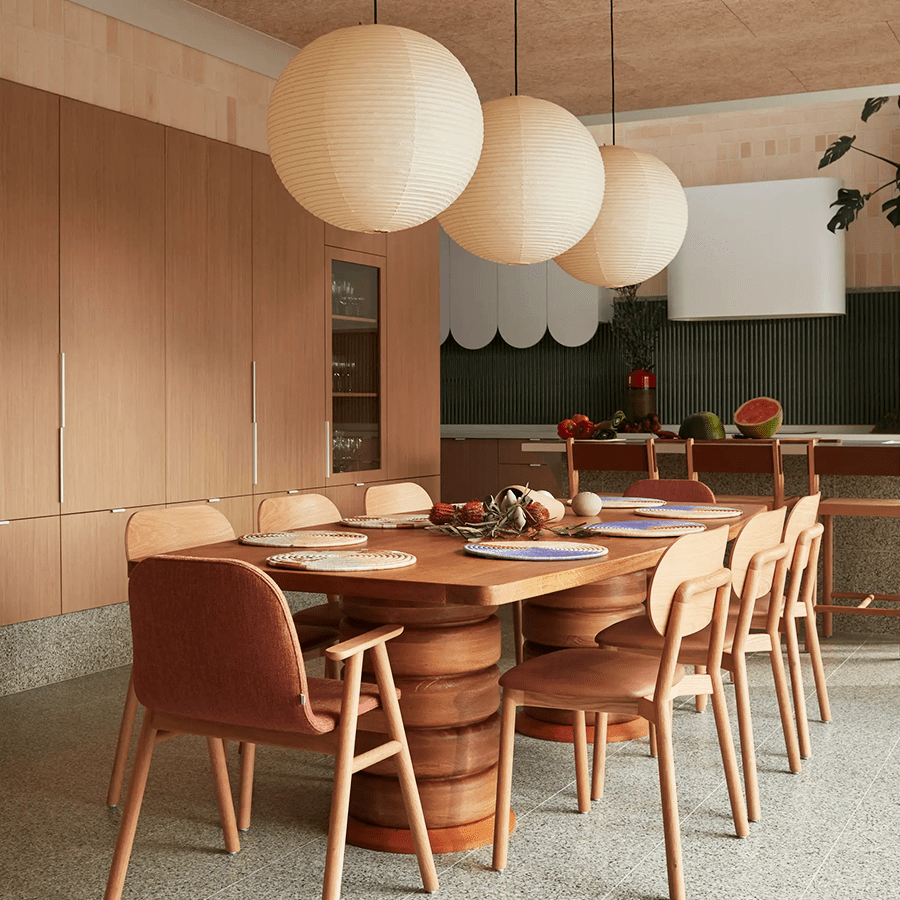 SPHERE LINEN LIGHT SHADE 100CM - DYKE & DEAN