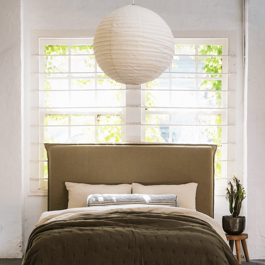 SPHERE LINEN LIGHT SHADE 120CM - DYKE & DEAN
