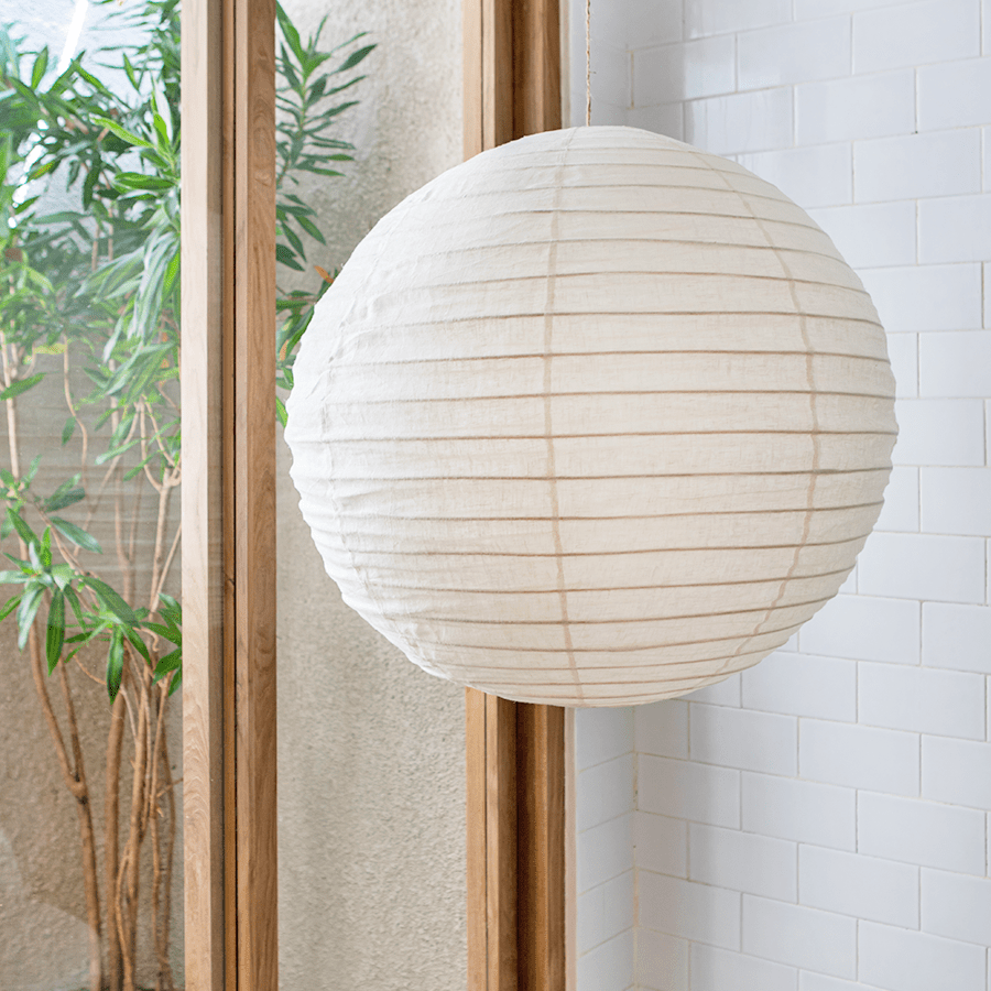 SPHERE LINEN LIGHT SHADE 120CM - DYKE & DEAN