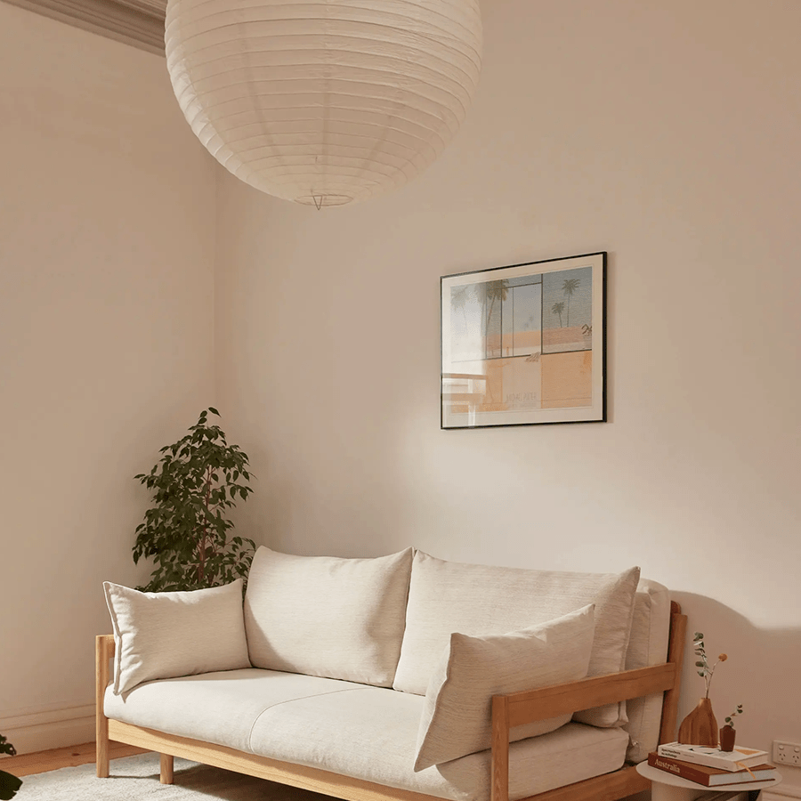 SPHERE LINEN LIGHT SHADE 50CM - DYKE & DEAN