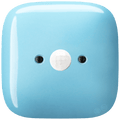 SQUARE PORCELAIN WALL CABLE MOTION SENSOR PASTEL BLUE - DYKE & DEAN