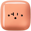 SQUARE PORCELAIN WALL SOCKET USA 20 AMP SALMON - DYKE & DEAN
