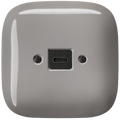 SQUARE PORCELAIN WALL SOCKET USB - C CAPPUCCINO - DYKE & DEAN