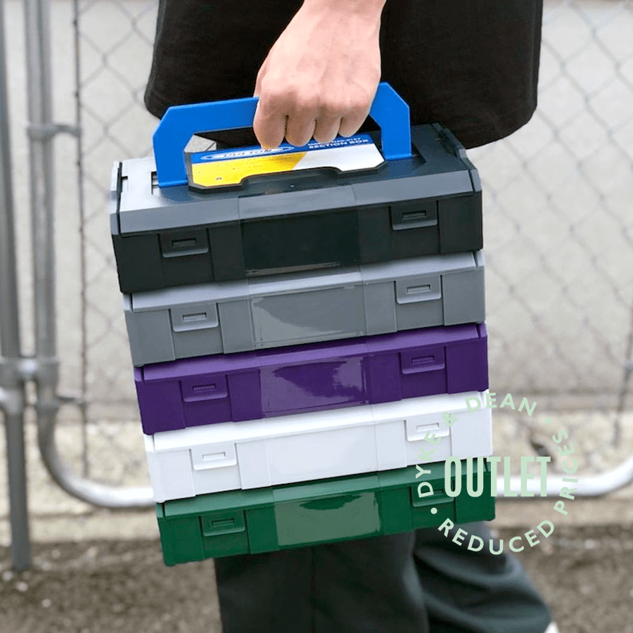 STACKING STORAGE CARRY BOX PURPLE OUTLET - DYKE & DEAN