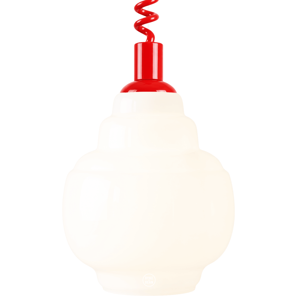 STEPPED OPALINE RETRACTABLE CORD LIGHT - DYKE & DEAN