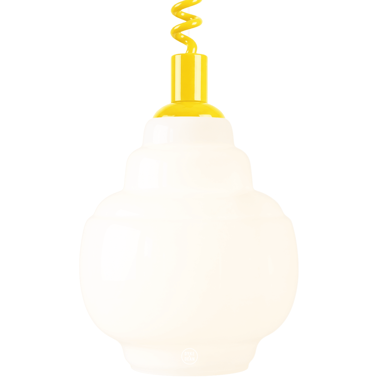 STEPPED OPALINE RETRACTABLE CORD LIGHT - DYKE & DEAN