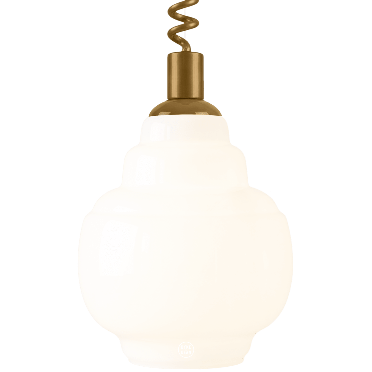 STEPPED OPALINE RETRACTABLE CORD LIGHT - DYKE & DEAN