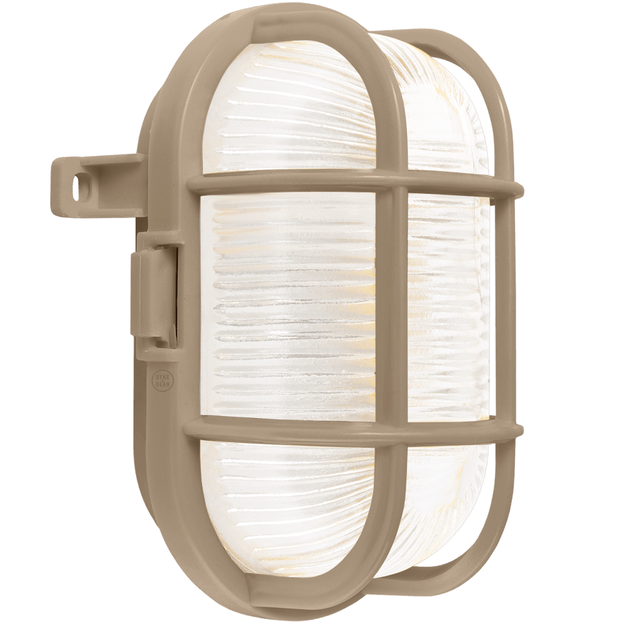 STONE BEIGE OVAL BULKHEAD - DYKE & DEAN