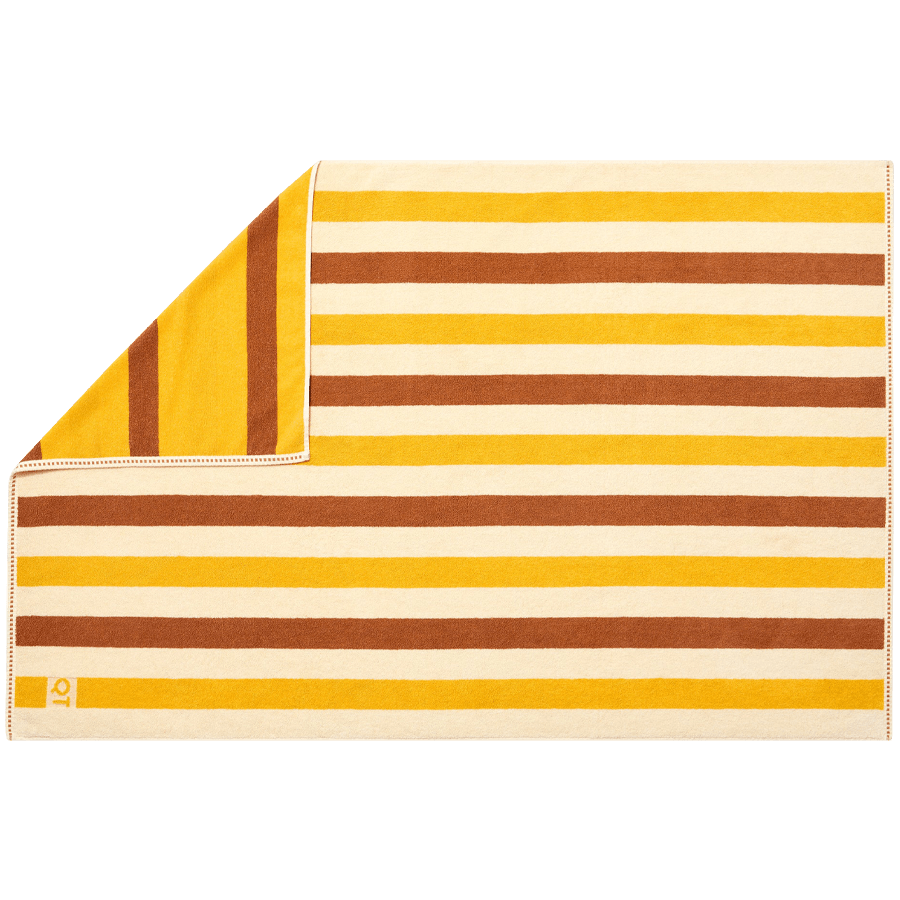 STRIPE BATH SHEET TOWEL CANYON - DYKE & DEAN