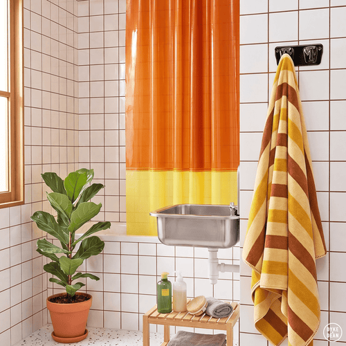 SUN SHOWER CURTAIN ORIENT CHEETAH - DYKE & DEAN