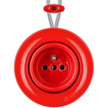 SURFACE PORCELAIN WALL SOCKET RED - DYKE & DEAN