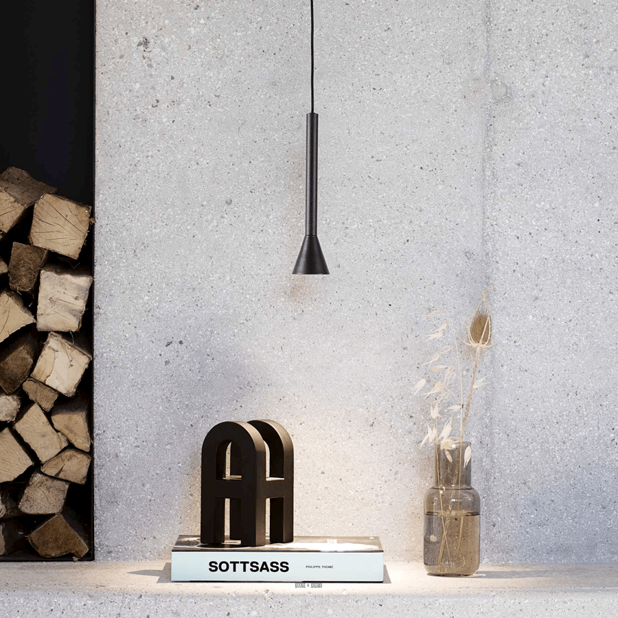 TAPERED TUBE PENDANT BRUSHED NICKLE - DYKE & DEAN