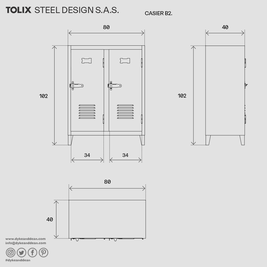 TOLIX B2 LOCKER - DYKE & DEAN