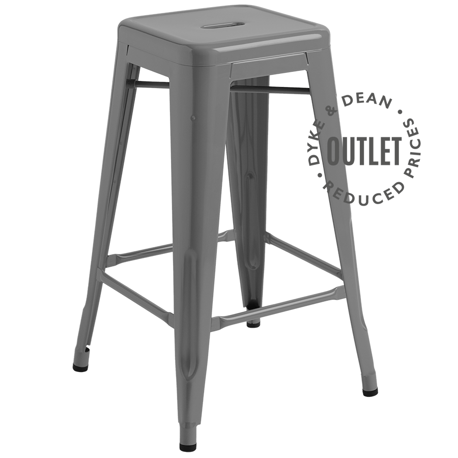 TOLIX GREY STOOL OUTLET - DYKE & DEAN