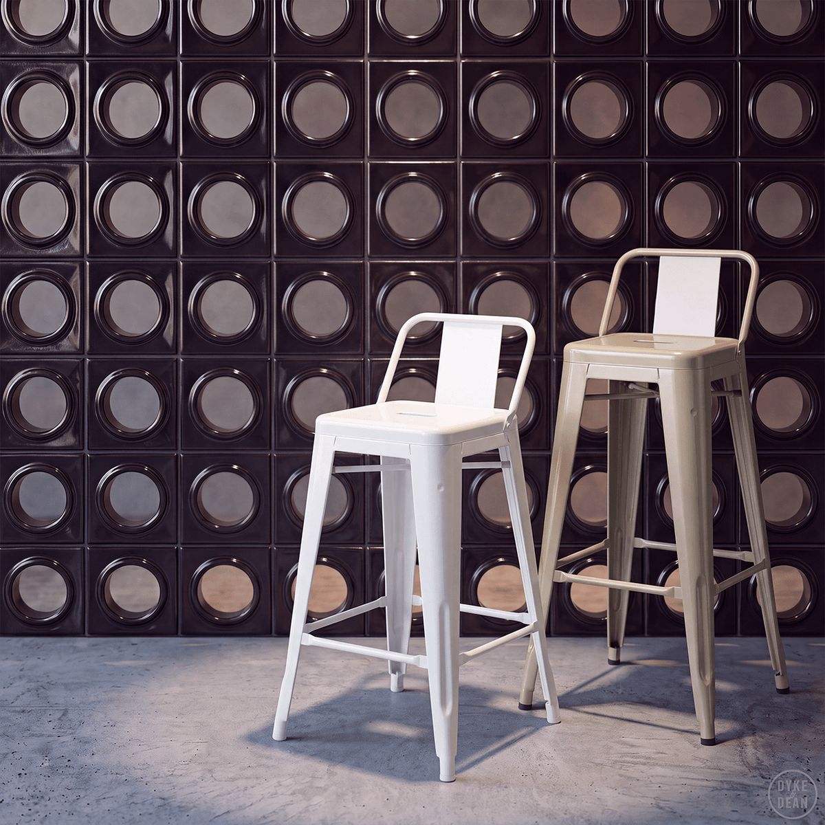 TOLIX HPD75 BAR STOOL - DYKE & DEAN