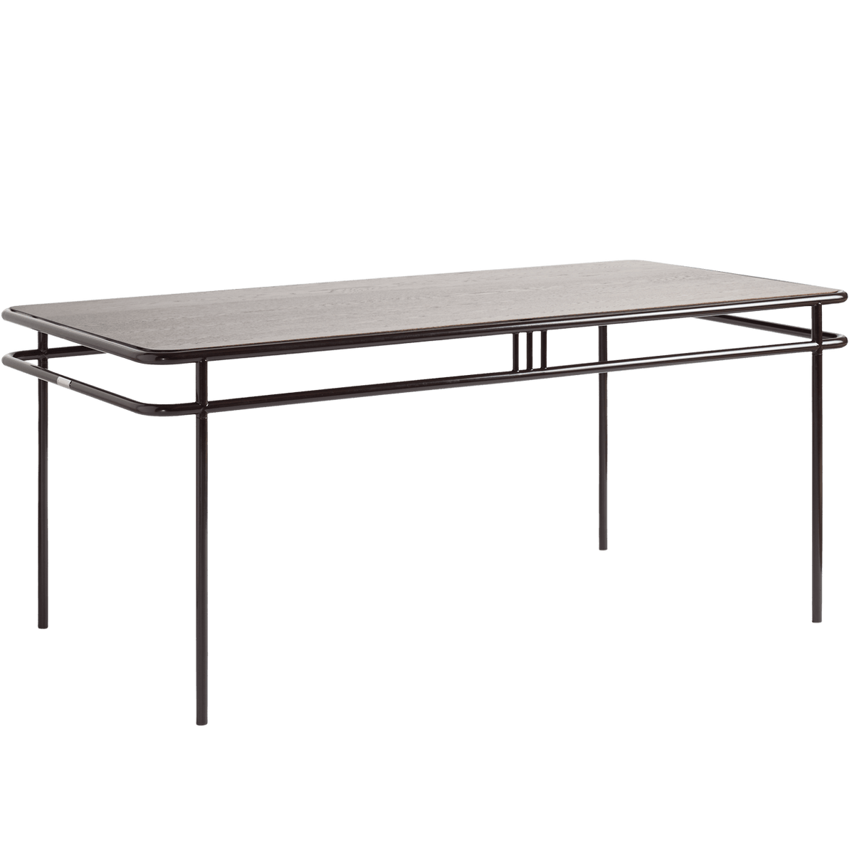 TOLIX UD OAK TOP TABLE WITH WALNUT STAIN 180x90 - DYKE & DEAN