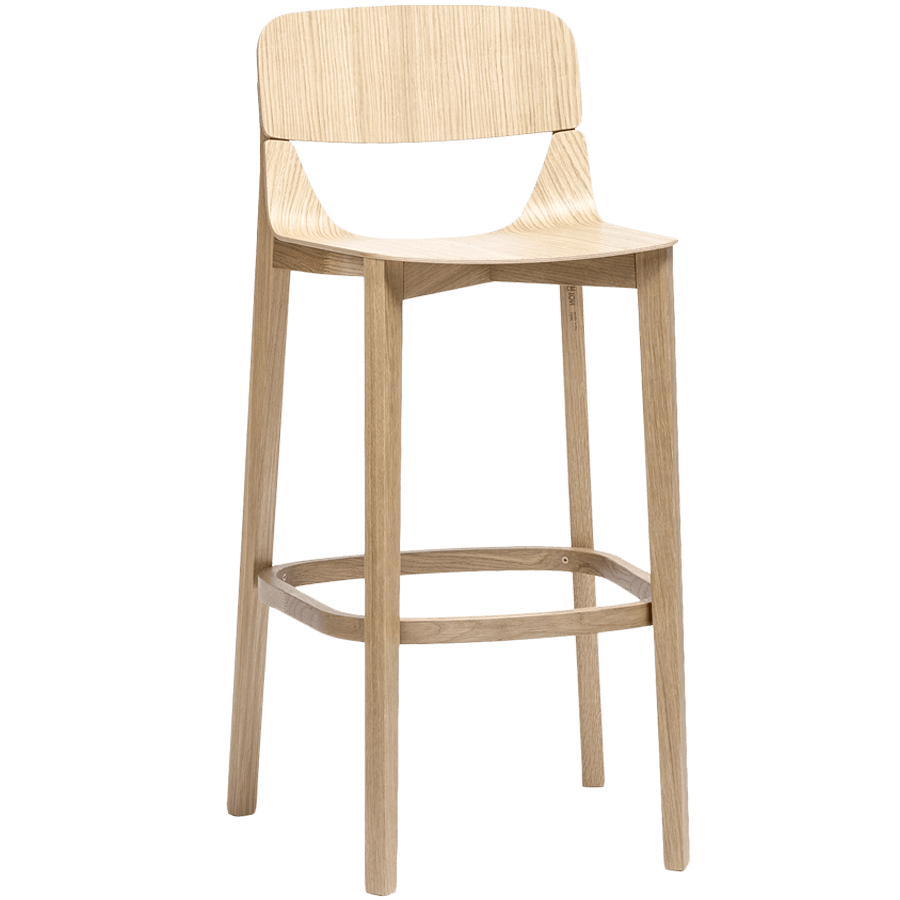 TON LEAF STOOL WITH BACKREST HIGH - DYKE & DEAN