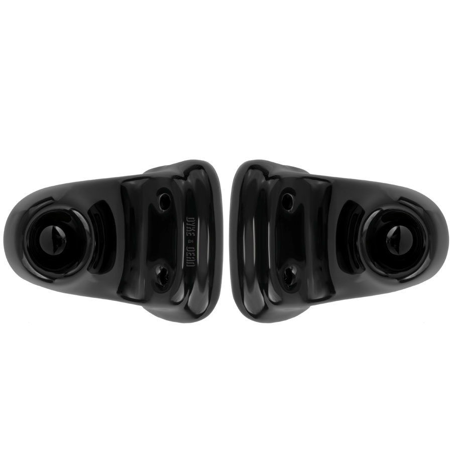 TRADITIONAL PORCELAIN TOWEL BAR SET BLACK - DYKE & DEAN