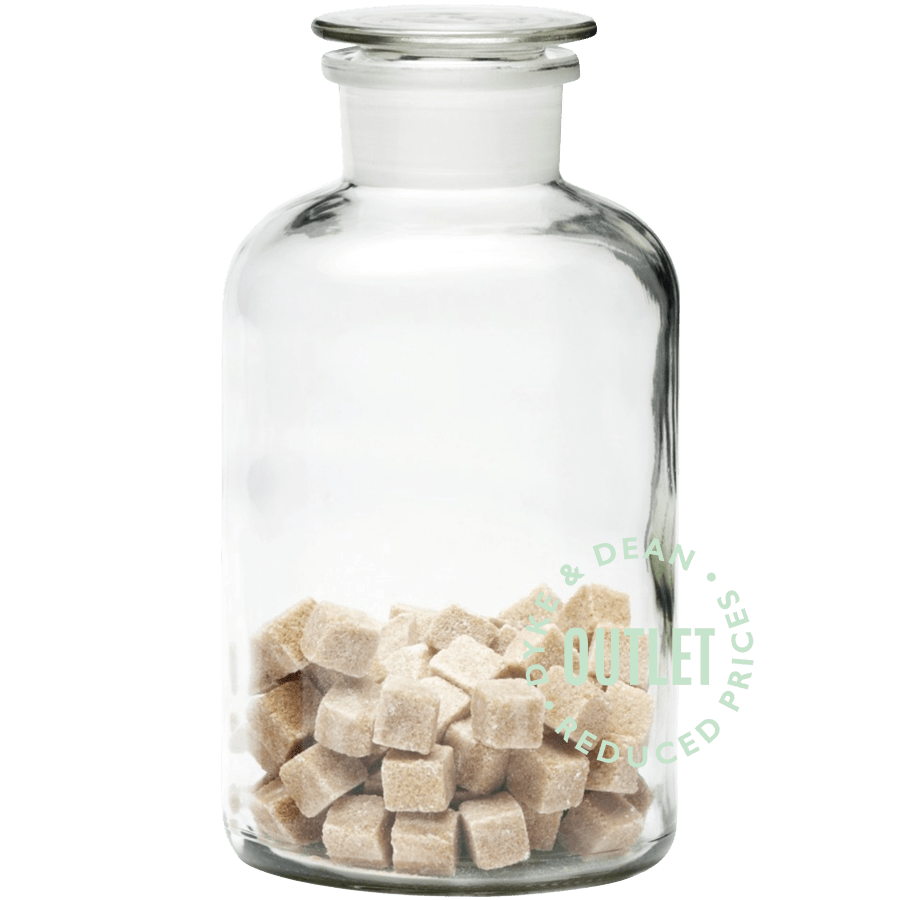 TRENDGLAS APOTHECARY CLEAR BOTTLE LARGE OUTLET - DYKE & DEAN