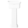 TRUE LITE CERAMIC COUNTERTOP SINK WHITE PEDESTAL - DYKE & DEAN