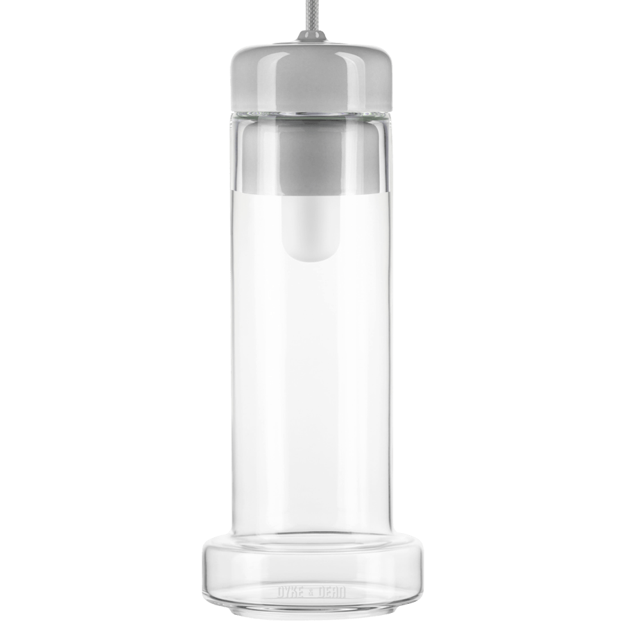 TUBA PORCELAIN CRYSTAL GLASS LIGHT PENDANTS - DYKE & DEAN