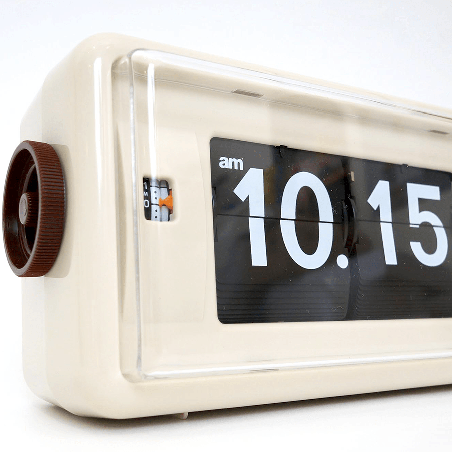 TWEMCO ALARM FLIP CLOCK AL-30 CREAM - DYKE & DEAN