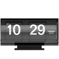 TWEMCO SMALL FLIP CLOCK QT-30T BLACK - DYKE & DEAN