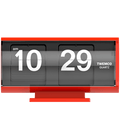 TWEMCO SMALL FLIP CLOCK QT-30T RED - DYKE & DEAN