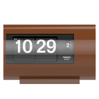 TWEMCO TABLE FLIP CLOCK AP-28 BROWN - DYKE & DEAN