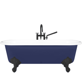 VINTAGE ENAMEL CAST IRON BATHTUB WITH FEET COLOUR - DYKE & DEAN