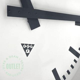 VINTAGE PRAGOTRON METAL CLOCK OUTLET - DYKE & DEAN