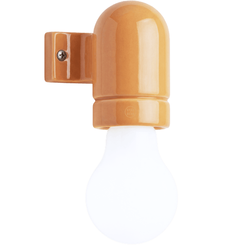 WALL ARM CERAMIC LIGHT PEACH ORANGE - DYKE & DEAN