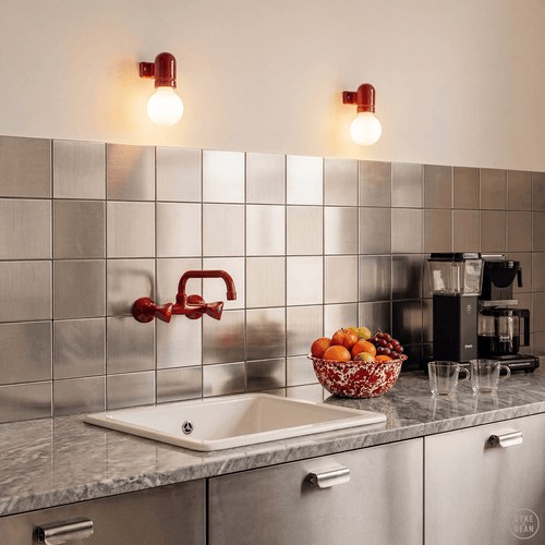 WALL ARM CERAMIC LIGHT RED - DYKE & DEAN