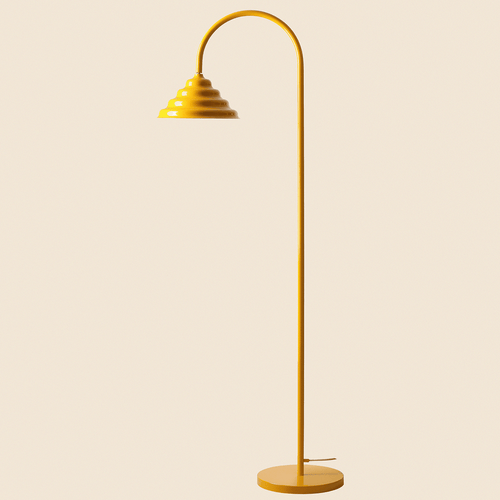 WAVE ARCH LIGHT FLOOR LAMP YELLOW - DYKE & DEAN