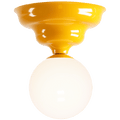 WAVE FIXED CEILING LIGHT YELLOW SMALL - DYKE & DEAN
