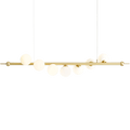 WAVE GLOBE PENDANT SHADE LIGHTS BRASS - DYKE & DEAN