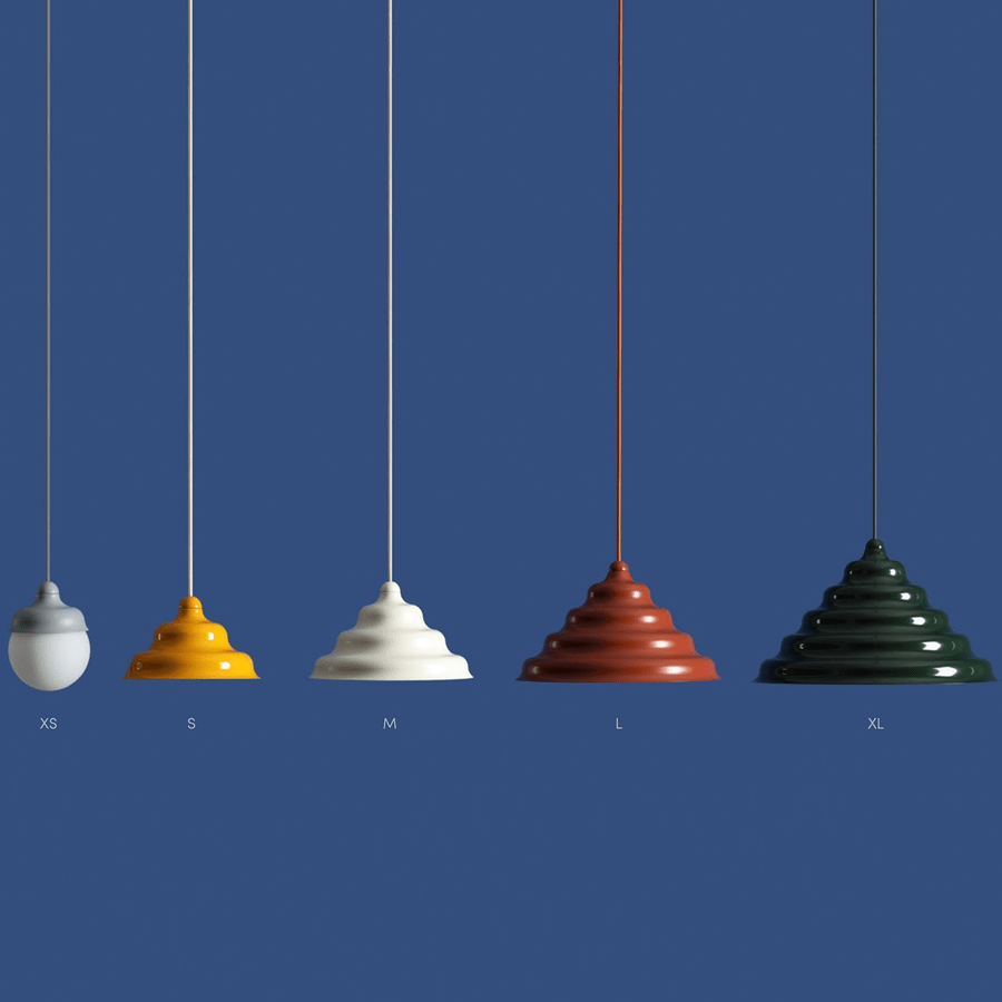 WAVE HANGING PENDANT LIGHT CREAM L - DYKE & DEAN