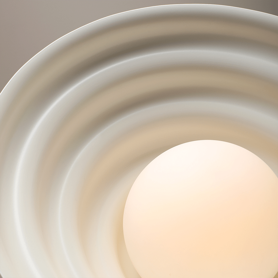 WAVE HANGING PENDANT LIGHT CREAM M - DYKE & DEAN